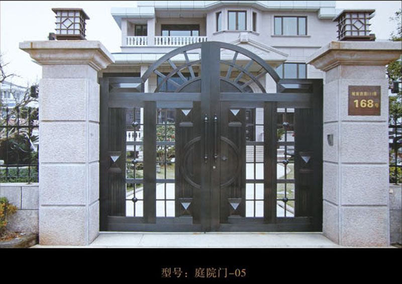 门业图片-铜门品之心庭院铜门非标定制图片